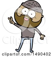 Clipart Cartoon Bearded Man