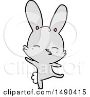 Clipart Curious Bunny Cartoon