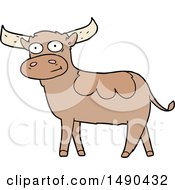 Clipart Cartoon Bull by lineartestpilot
