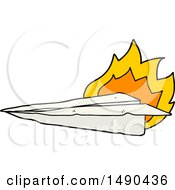 Poster, Art Print Of Cartoon Burning Paper Airplane