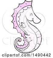 Clipart Cartoon Sea Horse by lineartestpilot