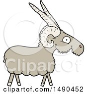 Poster, Art Print Of Cartoon Goat