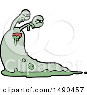 Poster, Art Print Of Gross Cartoon Slug