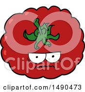 Clipart Cartoon Angry Tomato by lineartestpilot