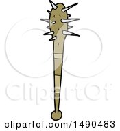 Clipart Cartoon Bat With Nails by lineartestpilot
