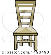 Poster, Art Print Of Old Wooden Chair Cartoon