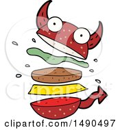 Poster, Art Print Of Cartoon Amazing Burger Devil