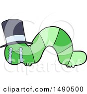 Poster, Art Print Of Cartoon Caterpillar Obsessing Over His Regrets