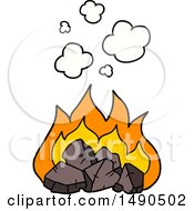 Cartoon Hot Coals