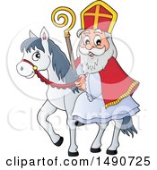 Poster, Art Print Of Sinterklaas On A Horse