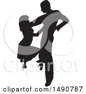 Poster, Art Print Of Silhouetted Latin Dancer Couple