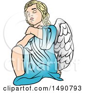 Clipart Of A Cherub Royalty Free Vector Illustration by dero
