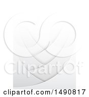 Clipart Of A Grayscale Abstract Layer Background Royalty Free Vector Illustration