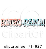 Vintage Pink And Blue Retro Rama Sign