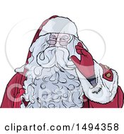 Clipart Of Santa Claus Royalty Free Vector Illustration