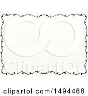 Poster, Art Print Of Doodled Border Of Swirls On A White Background