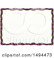 Poster, Art Print Of Doodled Border On A White Background