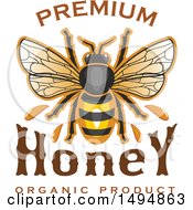 Poster, Art Print Of Honey Bee With Text