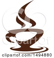 Poster, Art Print Of Dark Brown Coffee Cup
