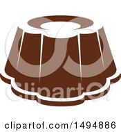 Clipart Of A Chocolate Dessert Design Royalty Free Vector Illustration