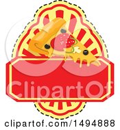 Clipart Of A Pizza Slice Design Royalty Free Vector Illustration
