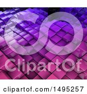 Clipart Of A 3d Abstract Background Of Towers Royalty Free Illustration