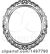 Clipart Of A Sketched Frame Design Element Royalty Free Vector Illustration