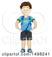 Poster, Art Print Of Boy With Turned Out Empty Pockets