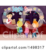 Poster, Art Print Of Group Of Children In A Magic Shop