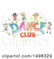Poster, Art Print Of Dance Club Design With Children