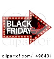 Poster, Art Print Of Black Friday Sale Arrow Marquee Sign