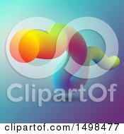 Clipart Of A 3d Colorful Abstract Shape Royalty Free Vector Illustration by KJ Pargeter
