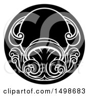 Zodiac Horoscope Astrology Aquarius Circle Design Black And White
