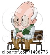 Poster, Art Print Of Senior Man Sitting On A Bench