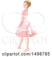 Poster, Art Print Of Princess In A Pink Dress