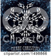 Poster, Art Print Of Merry Christmas Greeting With Soccer Players Forming A Snowflake