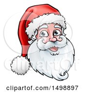 Poster, Art Print Of Jolly Christmas Santa Claus Face