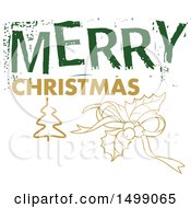 Poster, Art Print Of Christmas Greeting Design With Holly