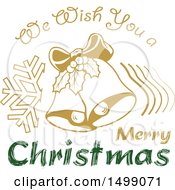 Poster, Art Print Of Christmas Greeting Design With Bells