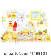 Poster, Art Print Of Santa Cooking Christmas Soup