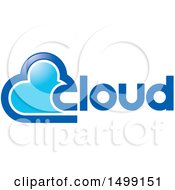Poster, Art Print Of Blue Cloud And Text Design