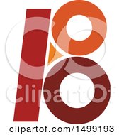 Clipart Of An Abstract Letter B Logo Royalty Free Vector Illustration