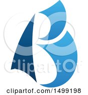 Clipart Of An Abstract Letter B Logo Royalty Free Vector Illustration