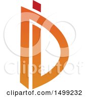 Poster, Art Print Of Abstract Letter D Logo