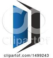 Clipart Of An Abstract Letter D Logo Royalty Free Vector Illustration