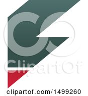 Clipart Of An Abstract Letter F Logo Royalty Free Vector Illustration