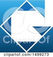 Clipart Of An Abstract Letter G Logo Royalty Free Vector Illustration