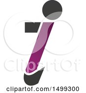Clipart Of An Abstract Letter I Logo Royalty Free Vector Illustration