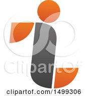 Clipart Of An Abstract Letter I Logo Royalty Free Vector Illustration