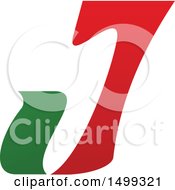 Clipart Of An Abstract Letter J Logo Royalty Free Vector Illustration